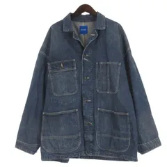 ビームス BEAMS デニム カバーオール ジャケット インディゴ Lのサムネイル