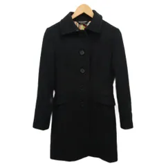 ポールスミス ブラック レーベル Paul Smith BLACK LABEL ステンカラーコート ロング丈 裏地総柄 アンゴラ混 40 黒 ブラック