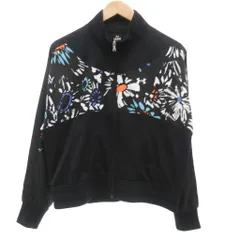 アンダーアーマー UNDER ARMOUR トレーニング ジャージ UA トラック ウーブン フルジップ トラックジャケット 花柄 プリント L 黒 ブラック 1378316 /JS