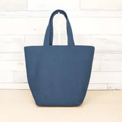 ブルー帆布×ファミリア風ブルーグリーンチェック 岡山帆布8号使用 たっぷりマチの可愛いランチトートバッグ ポケット付き ミニトートバッグ サブバッグ ミニバッグ 帆布 タータンチェック 大人可愛い ハンドメイド