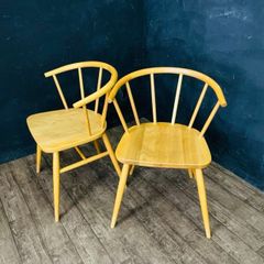 アーコール ERCOL シングルバックスタッキングチェア AB二脚セット