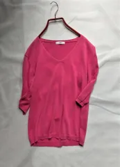 INED イネド 　キレイ色５分袖　七分袖ニット　RLINE0715019