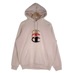 Supreme シュプリーム 17AW Champion チャンピオン Stacked C Hooded Sweatshirt プルオーバースウェットパーカー ピンク Size L