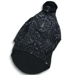 美品★ KILLSTAR キルスター 秋冬 裏起毛★ スウェット 魔法陣 ロング パーカー Sz.S　メンズ レディース ユニセックス 黒