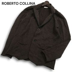 ✨美品✨ ROBERTO COLLINA リネンカーディガン ブラウン 麻生地 - メルカリ