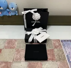 シャネル 財布ボックス + ポーチ + ブックレット + リボン + カメリア + お買い物バッグ