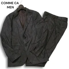 23AW★ COMME CA MEN コムサ メン 秋冬★ モナリザ ツイード セットアップ スーツ Sz.M　メンズ グレー 定価8.2万★