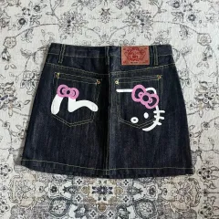 ハローキティ デニムストラップ　デニム　キティー サンリオ　激レア　レトロ ハローキティ デニムストラップ デニム キティー サンリオ 激レア