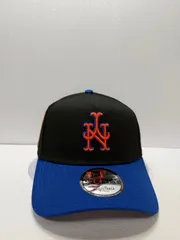 Newera ニューヨークメッツ 25thアニバーサリー リバースロゴ 9forty A-FRAME スナップバックキャップ ツートンカラー