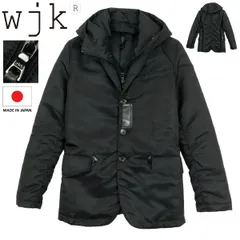 【B3574】【新品同様】【2WAY】WJK ダブルジェイケイ ミリタリーコート ミリタリージャケット テーラードジャケット ririジップ ny27e