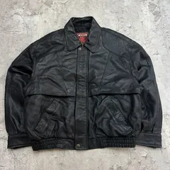 Winlit 　ウィンリット　本革　A-2　フライトジャケット　ボンバージャケット　レザージャケット　古着　ブラック　黒　XL