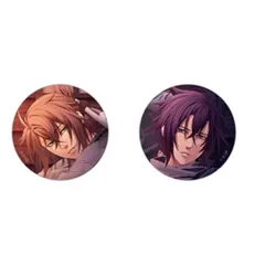 斎藤一＆沖田総司 描きおろし缶バッジ2種セット 薄桜鬼 真改 遊戯録 隊士達の大宴会 for Nintendo Switch ebtenDXパック」 同梱特典