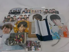  中古品 嵐 櫻井翔 5×10 他 うちわ ペンライト ショッピングバッグ DVD 等 グッズセット