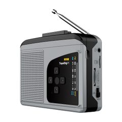 ezcap TapeDigi1 Portable Cassette Player (Japanese Instruction Manual, QR Code) - MP3 Converter, Cassette Player, MicroSD Card Recording, Cassette Tape Digitization, AM/FM Radio, External Speaker, Retro Design, No Computer Required