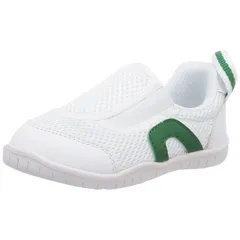 [イフミー] 上履き 息するソール スリッポンタイプ SC-0002 キッズ グリーン 18.5 cm 3E