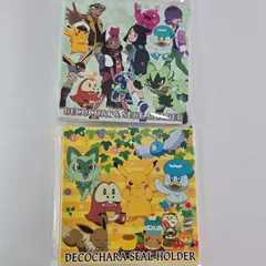 ポケモンデコキャラシール　シールホルダー ポケモンキャラクター 当時物　2個セット