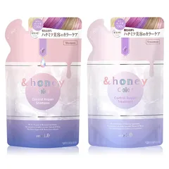 &honey (アンドハニー) カラー コントロールリペア シャンプー トリートメント 詰め替え ペアセット