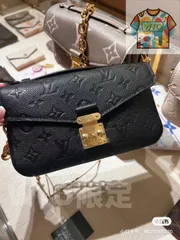 【今日特価】LV 黒色真皮ミニポストバッグ 送料無料!在庫限定価格