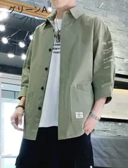 シャツ メンズ 夏服 七分袖 汗染み防止 軽量 柔らかい かっこいい カジュアル シンプル ワイシャツ
