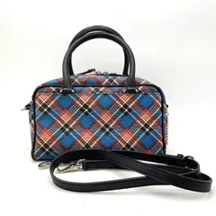【現状渡し品】Vivienne Westwood ANGLOMANIA ヴィヴィアンウエストウッド アングロマニア 2WAY CHECK MINI BOSTON BAG チェック ミニ ボストン バッグ 鞄 カバン 【188-251006-ay-05-izu】