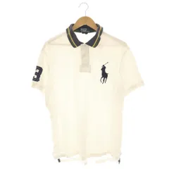 ポロ バイ ラルフローレン Polo by Ralph Lauren ポロシャツ 刺繍 XL オフホワイト マルチカラー /DO ■GY53