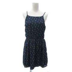 トミーヒルフィガー TOMMY HILFIGER ワンピース ミニ丈 花柄 164 マルチカラー 紺 ネイビー /YS7 女の子 ■GY53