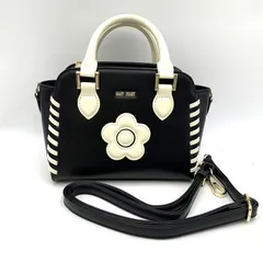 【中古品】MARY QUANT マリークヮント かがりステッチデイジー 2WAY MINI TOTE BAG ミニ トート バッグ カバン 鞄 【188-251113-ya-09-izu】