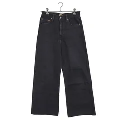 【中古品】Levi's リーバイス RIBCAGE WIDE LEG BLACK DENIM PANTS A6081-0001 リブケージ ワイドレッグ ブラックデニムパンツ ジーンズ ボトムス 【171-251115-as-24-izu】