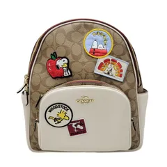 【中古品】COACH コーチ × PEANUTS ピーナッツ SNOOPY BACKPACK C4115 スヌーピー バックパック リュック バッグ カバン 鞄 【180-251113-as-13-izu】