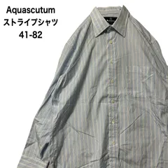 Aquascutum　アクアスキュータム　長袖　ストライプシャツ　41-82