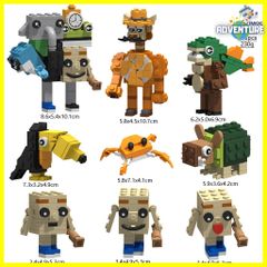 Tung Tung Tung Sahur 툰툰툰 사푸르 레고 호환 블록 세트 장난감 교육 장난감 크리스마스 아이 선물 LEGO 선물 Itarian Brainrot 이탈리아 브레인 밈 밈 tslb057