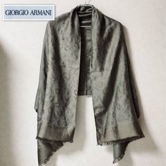 □美品□GIORGIO ARMANI ジョルジオアルマーニ 大判ストール ロング