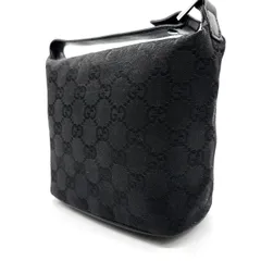 ✨良品✨ GUCCI グッチ GG柄 キャンバス アクセサリーポーチ ハンドバッグ ブラック 黒 レディース メンズ ユニセックス 男女