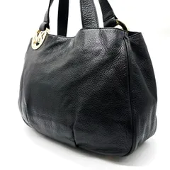✨良品✨ MICHAEL KORS マイケルコース レザー 革 ハンドバッグ トート ブラック 黒 ゴールド金具 レディース メンズ ユニセックス 男女兼用