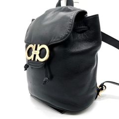 良品✨ サルヴァトーレフェラガモ リュック バックパック 黒 ダブル