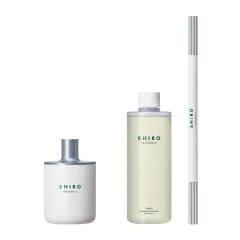 SHIRO キンモクセイ フレグランスディフューザーキット(容器+詰め替え用リキッド+スティック 3点セット) 300mL 3ヶ月目安 ルームフレグランス [キンモクセイ] [容器+リキッド+スティック 3点セット(3ヶ月目安)]