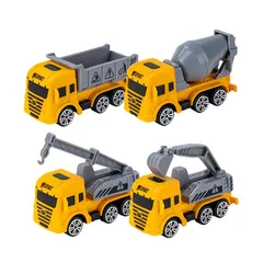 【迅速発送】はたらく車おもちゃセット 建設現場の車両大集合 工事ごっこ・ごっこ遊びに最適 室内遊び・誕生日やクリスマスのプレゼントに (プラスチック基本測定ツール4点セット) 0