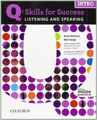 Q: Skills for Success - Listening and Speaking Introduction Student Book with Online Practice McClure, Kevin; Vargo, Mari
