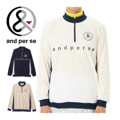 アンパスィ and per se エアジャスター ハーフジップ スニードジャック ブルゾン ゴルフウェア メンズ M-LL AMF1204G3 