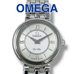 オメガ デビル プレステージ シルバー文字盤 レディース 腕時計 ブランド 美品 オメガ デビル デヴィル プレステージ シルバー レディース 腕時計