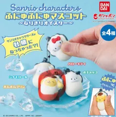 サンリオ ポムポムプリン スクイーズ マスコット 🎀サンリオキャラクターズ スクイーズマスコット2🎀 リボンをつけた