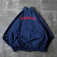 90s USA製 NIKE ナイロンジャケット バック デカロゴ L A141