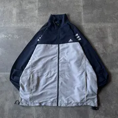 90s adidas ナイロンジャケット ビッグサイズ 2XL 刺繍 A148
