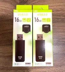 USBメモリー16GB LAZOSブランド!【2個セット】 スライド式