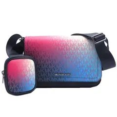 マイケルコース ショルダーバッグ MICHAEL KORS COOPER スモール クロスボディバッグ 37F5LCOM6B NAVY MULTI アウトレット レディース