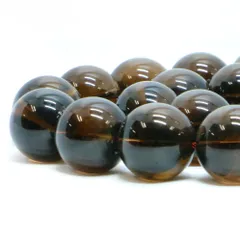 ○1連販売○スモーキークォーツ【丸玉】16mm【天然石 ビーズ パワーストーン】