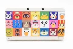【美品・完動品】New ニンテンドー3DS 本体 ホワイト どうぶつの森きせかえプレート付 初期化済 希少 レア Nintendo 任天堂