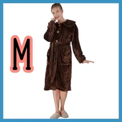 Winthome 着る毛布 着るブランケット 部屋着 ポケット付き ルームウェア メンズ レディース 冷え対策 防寒 保温 (Mサイズ（身丈110CM）, ブラウン)