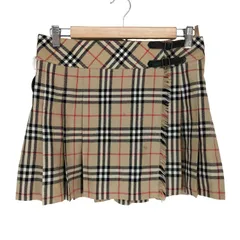バーバリーブルーレーベル BURBERRY BLUE LABEL ノヴァチェック柄ラップミニスカート レディース  38