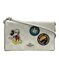 コーチ ディズニー ショルダーバッグ 斜め掛け シグネチャー ミッキーマウス レディース COACH Disney